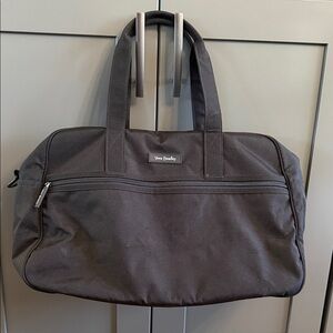 Vera Bradley Small Black Duffel Bag with Front Zip Pocket